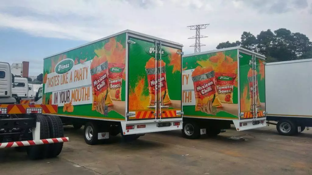 2 Ton Truck Tarpaulin Branding