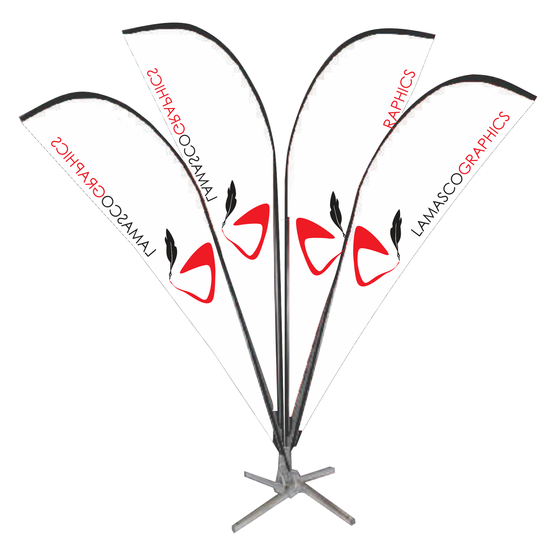 Fountain Flag Sharkfin